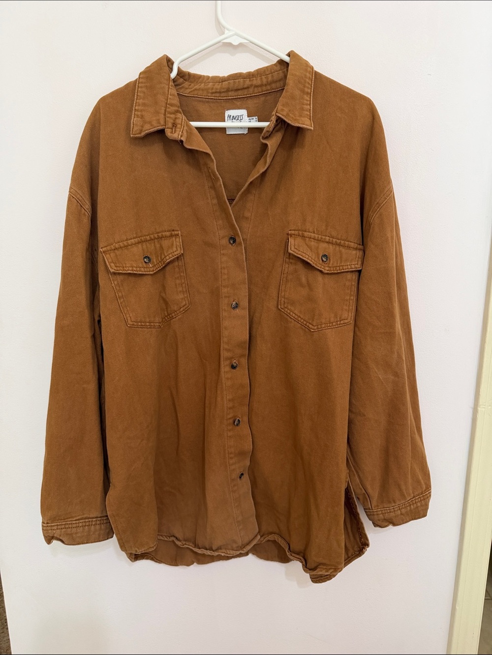 Princess Polly Shirt Jacket Burnt Orange 12